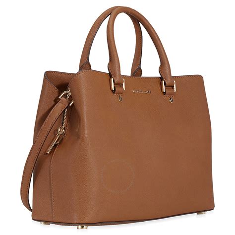 michael kors savannah large satchel luggage|Savannah Large Signature Logo Satchel .